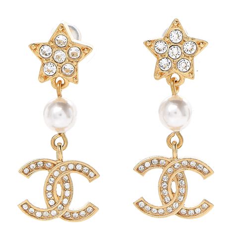 chanel star earrings|Chanel earrings fashionphile.